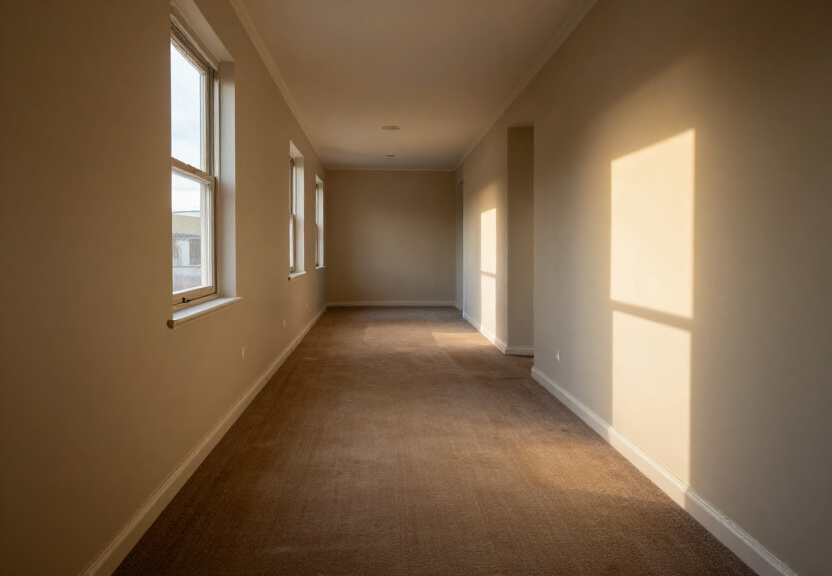 Clean and mould-free bedroom wall after professional removal